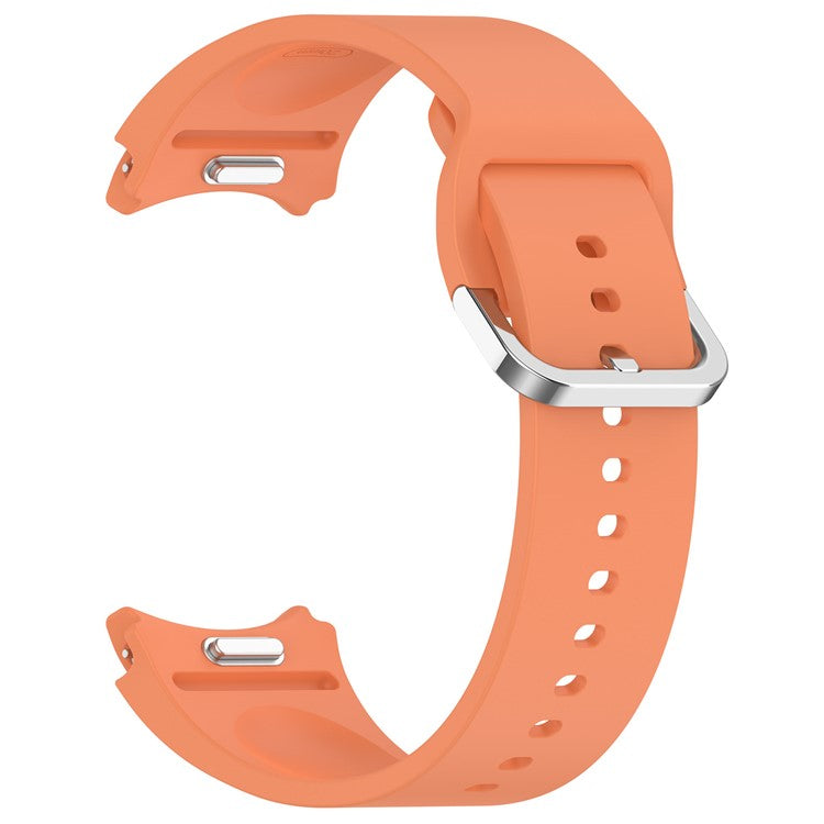 For Samsung Galaxy Watch7 / Watch6 / Watch FE 40mm / Watch 5 / Watch4 Wrist Band Silicone Watch Strap - Orange