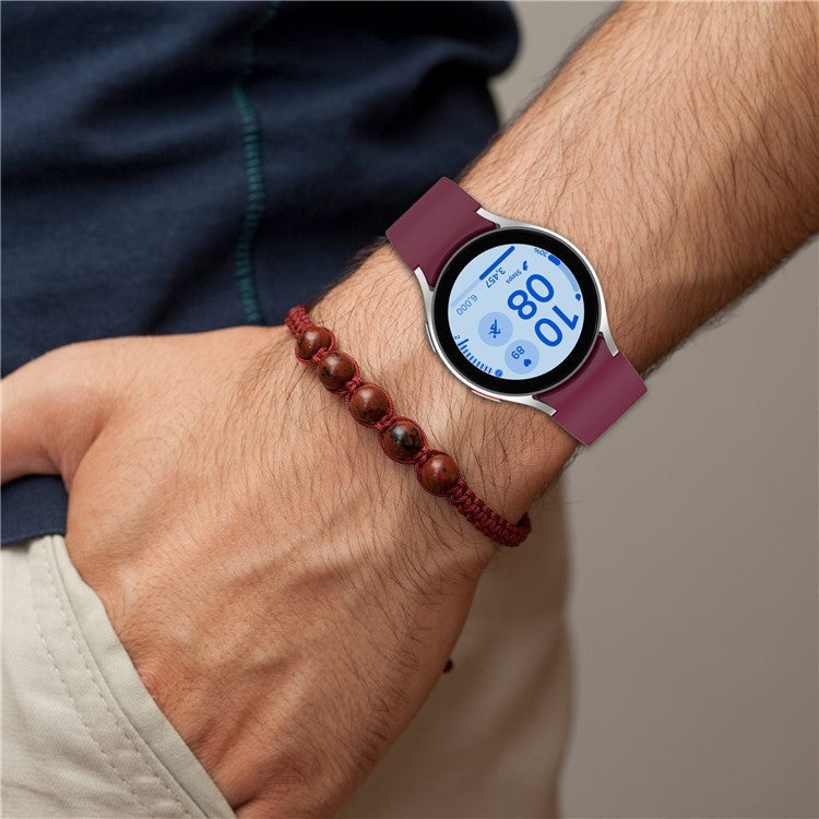 For Samsung Galaxy Watch7 / Watch6 / Watch FE 40mm / Watch 5 / Watch4 Wrist Band Silicone Watch Strap - Orange