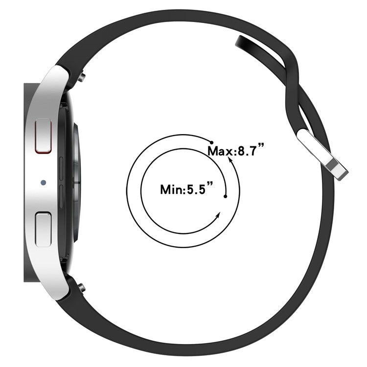 For Samsung Galaxy Watch7 / Watch6 / Watch FE 40mm / Watch 5 / Watch4 Wrist Band Silicone Watch Strap - Orange