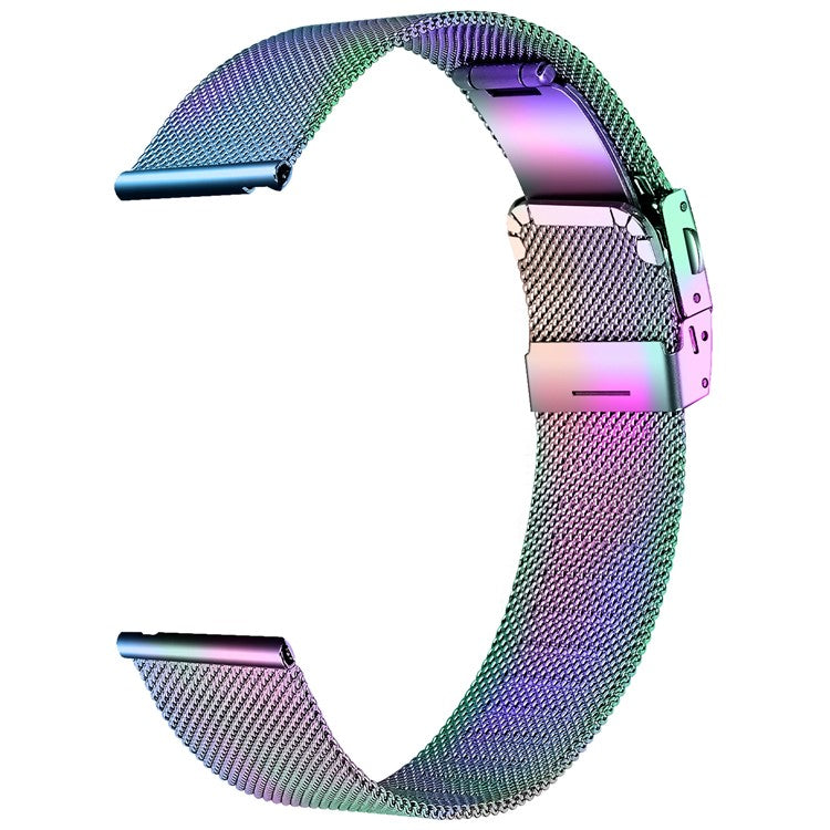 For Samsung Galaxy Watch FE 40mm Replacement Strap Stainless Steel Mesh Watch Band - Multi-color