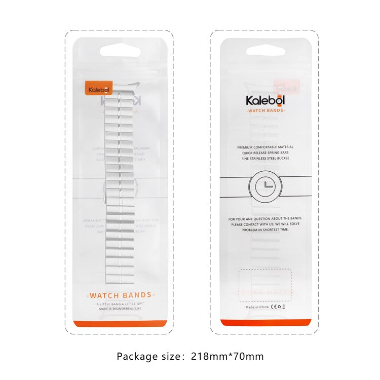 KALEBOL For Samsung Galaxy Watch Ultra 47mm Stylish Stainless Steel Watch Band Wrist Strap - Titanium