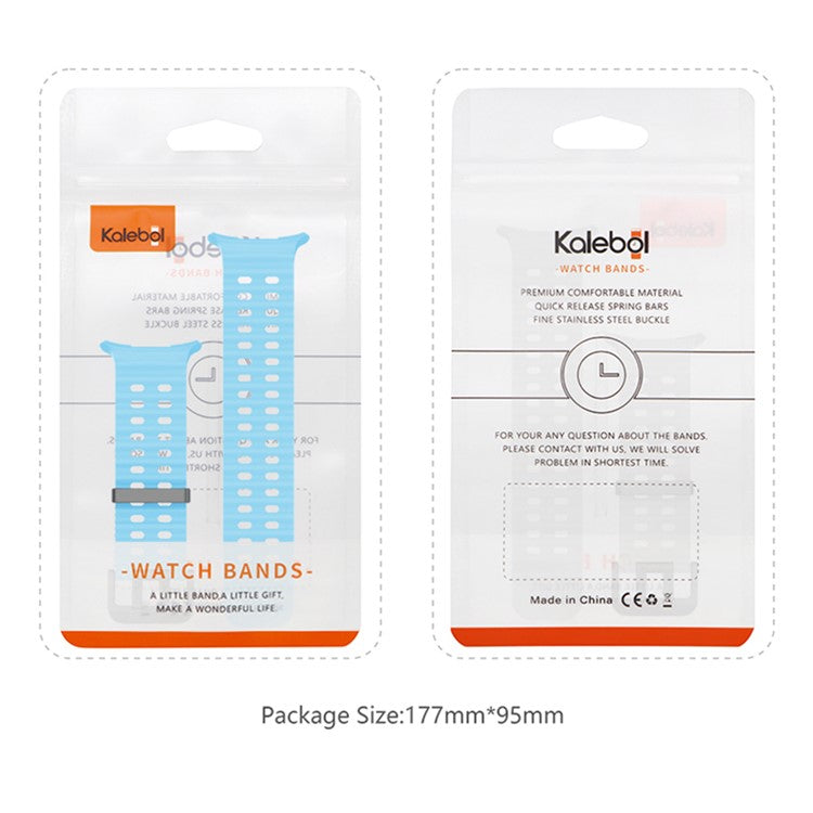 KALEBOL For Samsung Galaxy Watch Ultra 47mm Wrist Band Replacement Silicone Watch Strap - Wine Red