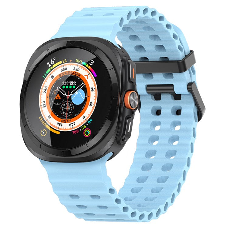 KALEBOL For Samsung Galaxy Watch Ultra 47mm Wrist Band Replacement Silicone Watch Strap - Baby Blue