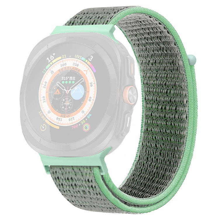 KALEBOL For Samsung Galaxy Watch Ultra 47mm Adjustable Braided Nylon Band Replacement Wrist Strap - Aquamarine