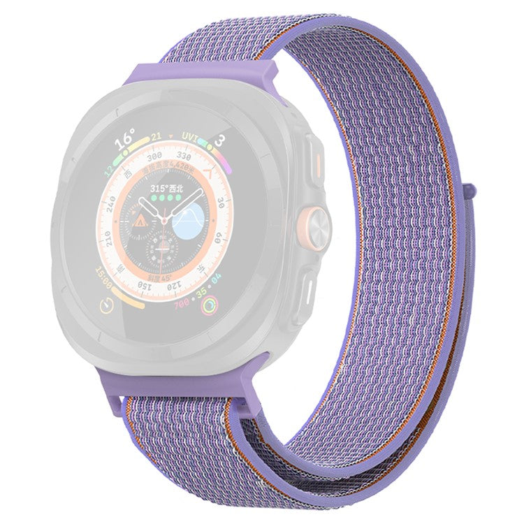 KALEBOL For Samsung Galaxy Watch Ultra 47mm Adjustable Braided Nylon Band Replacement Wrist Strap - Purple