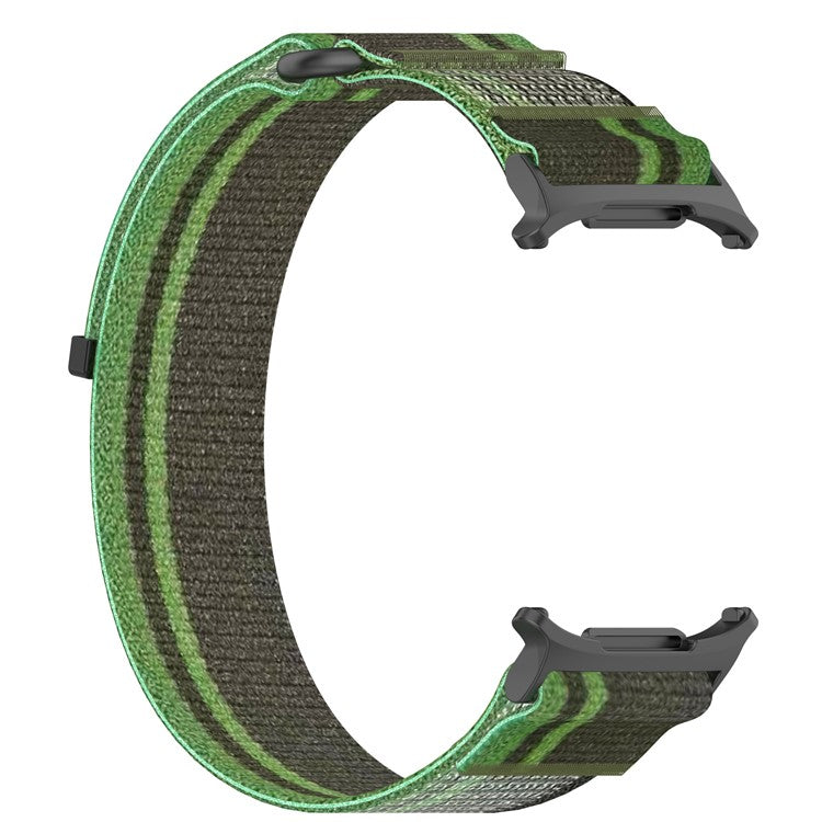 KALEBOL For Samsung Galaxy Watch Ultra 47mm Watch Strap Breathable Nylon Sport Strap - Blackish Green
