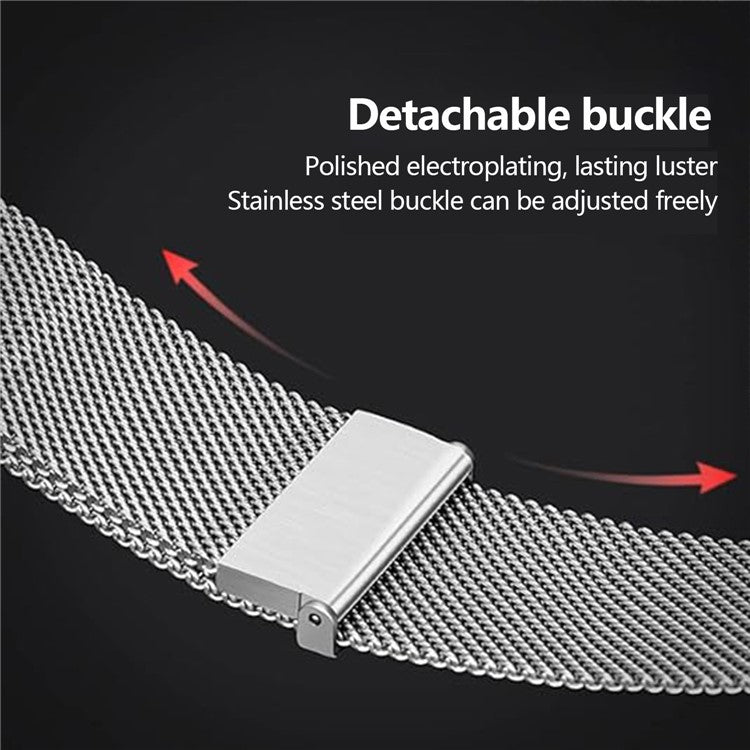 KALEBOL For Huawei Watch GT 4 41mm Milanese Mesh Watch Strap 18mm Magnetic Wrist Band - Starlight
