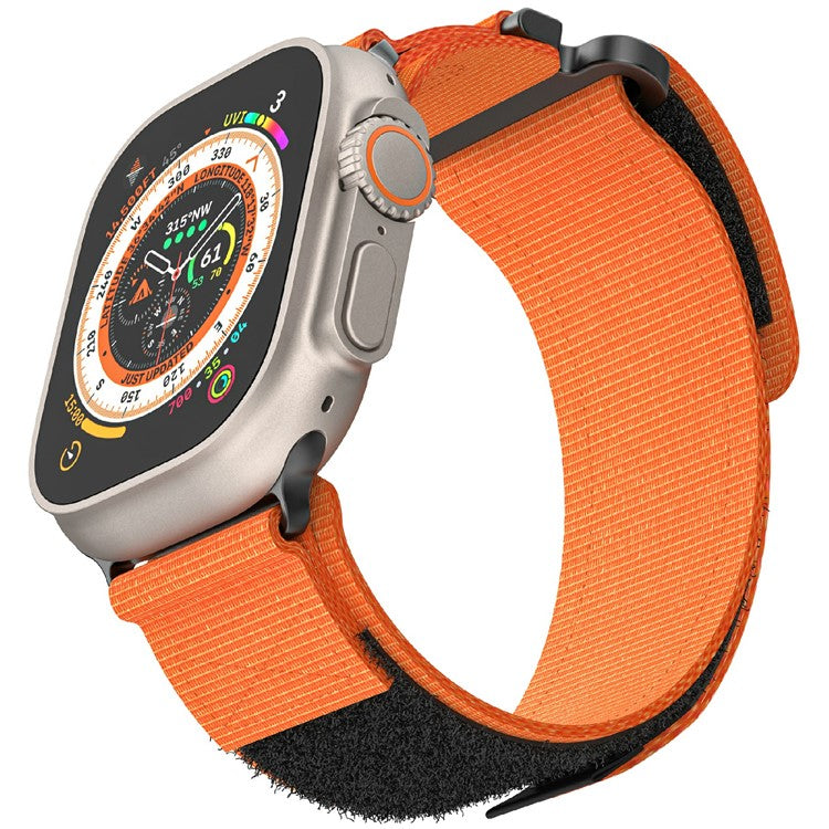 KALEBOL For Apple Watch 10 46mm / Ultra 2 / Ultra 49mm / 9 8 7 45mm / SE (2023) SE (2022) SE 6 5 4 44mm / 3 2 1 42mm Nylon Strap - Orange