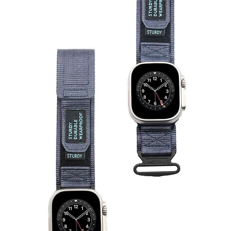 KALEBOL For Apple Watch 10 46mm / Ultra 2 / Ultra 49mm / 9 8 7 45mm / SE (2023) SE (2022) SE 6 5 4 44mm / 3 2 1 42mm Nylon Strap - Blue