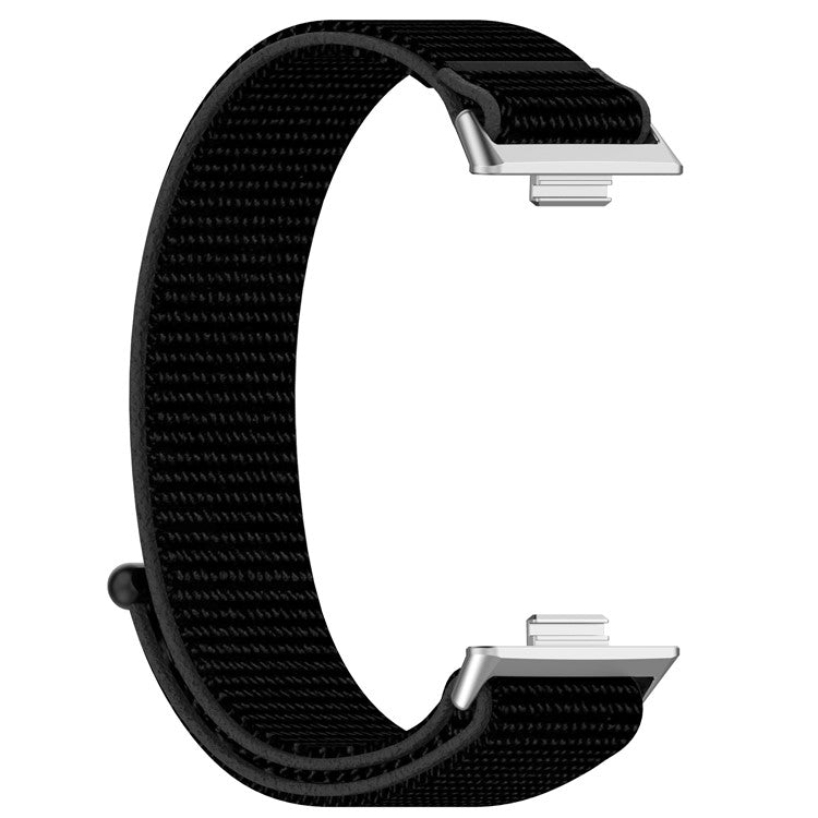 KALEBOL For Huawei Watch Fit 3 Strap Magic Tape Nylon Soft Watch Band - Black