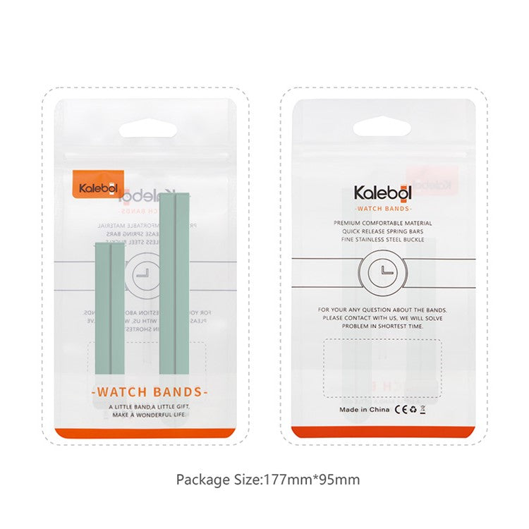 KALEBOL For Garmin Lily 2 Watch Strap Magnetic Buckle Silicone Wrist Band - White+Black Buckle