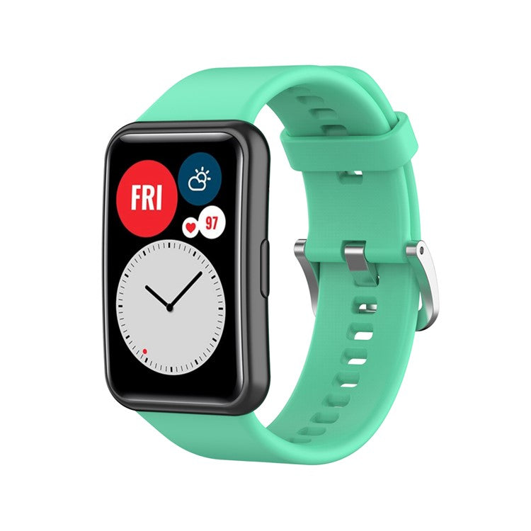 Soft Silicone Watch Strap for Huawei Watch Fit - Green