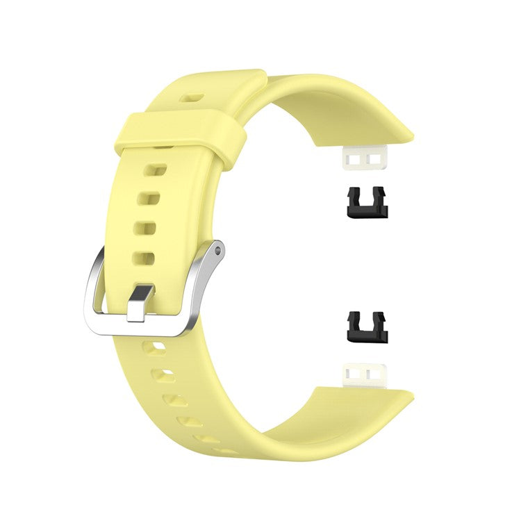 Soft Silicone Watch Strap for Huawei Watch Fit - Yellow