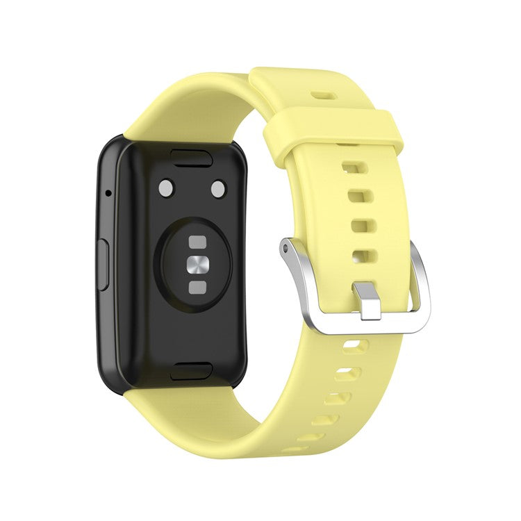 Soft Silicone Watch Strap for Huawei Watch Fit - Yellow