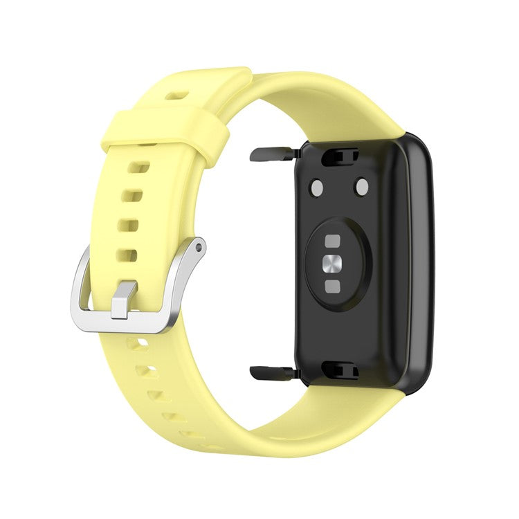 Soft Silicone Watch Strap for Huawei Watch Fit - Yellow