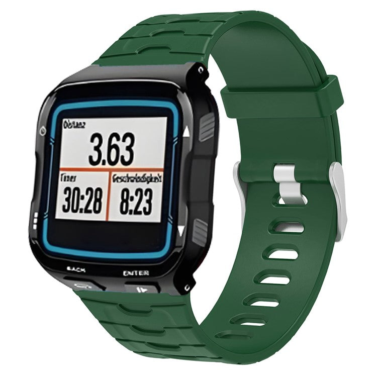 For Garmin Forerunner 920XT Watch Strap Silicone Band with Spring Bar and Screwdriver - Army Green