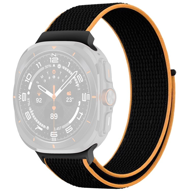 For Samsung Galaxy Watch Ultra 47mm Nylon Replacement Watch Band Magic Tape Loop Strap - Style I