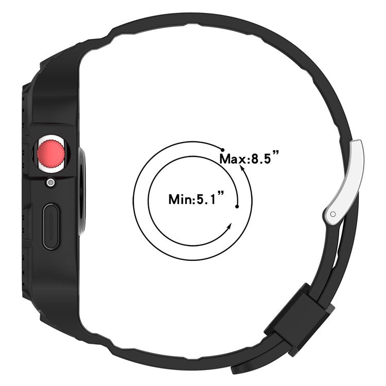 For Huawei Watch Fit 3 Silicone Band Wrist Strap with Watch Case - Blue