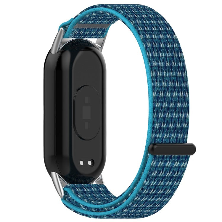 For Xiaomi Smart Band 9 NFC / 9 / 8 NFC / 8 Nylon Wrist Strap Bracelet Band with Magic Tape - Blue