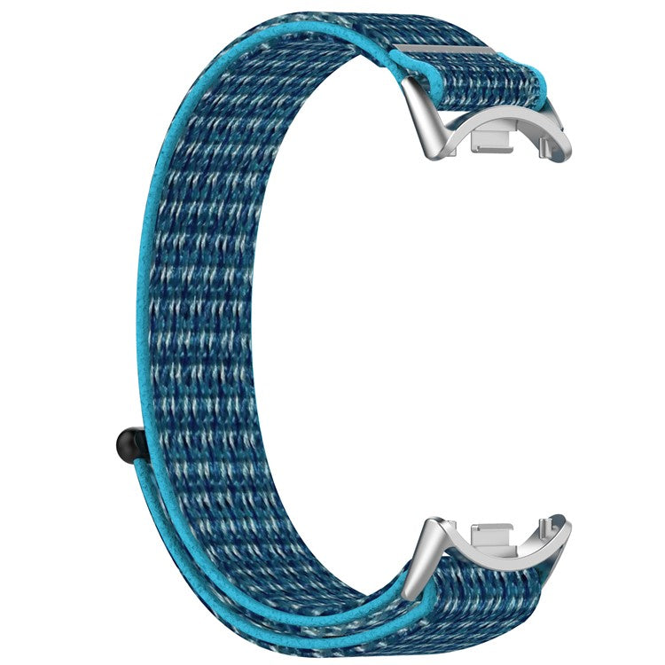 For Xiaomi Smart Band 9 NFC / 9 / 8 NFC / 8 Nylon Wrist Strap Bracelet Band with Magic Tape - Blue