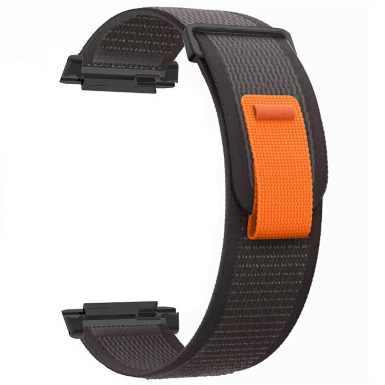For Xiaomi Watch H1 Nylon Watch Band Adjustable Loop Fastener Strap - Black