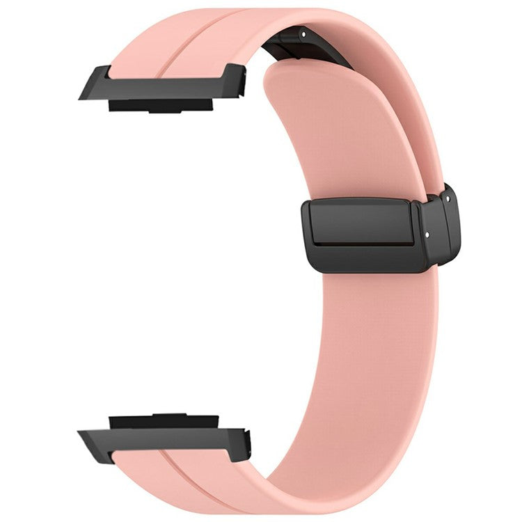 For Xiaomi Watch H1 Watchband Soft Silicone Watch Strap with Magnetic Buckle - Pink