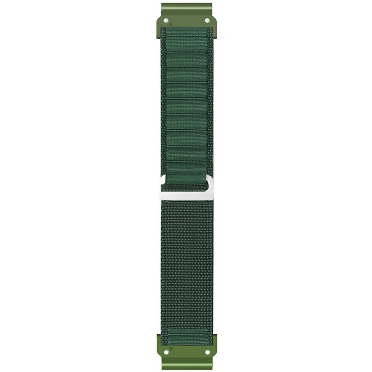 For Garmin Fenix 7X Pro / 7X Watch Band 26mm Quick Release C Buckle Nylon Watch Strap - Army Green