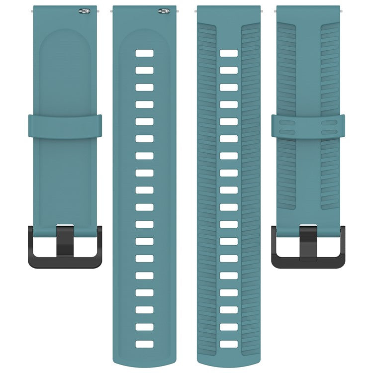 For Huawei Watch 4 / 4 Pro / GT 4 46mm Silicone Watch Strap 22mm Tire Texture Wrist Band - Cyan