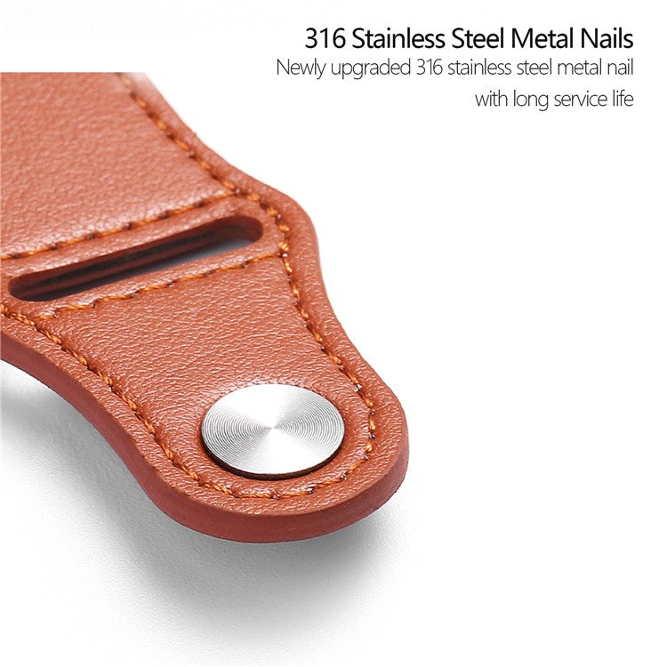 KALEBOL For Apple Watch Series 10 42mm / 9 8 7 41mm / SE (2023) SE (2022) SE 6 5 4 40mm / 3 2 1 38mm Watch Strap, Large Buckle - Blue