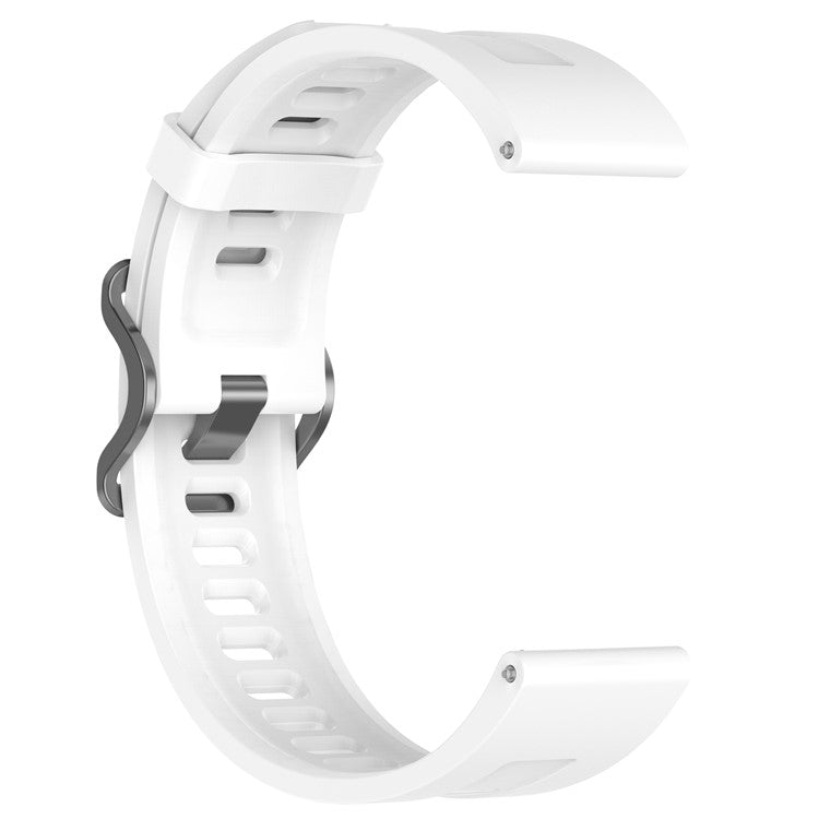 For Xiaomi Watch S4 Sport Silicone Watch Strap 22mm Adjustable Wrist Band - White