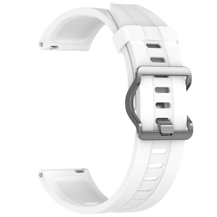 For Xiaomi Watch S4 Sport Silicone Watch Strap 22mm Adjustable Wrist Band - White