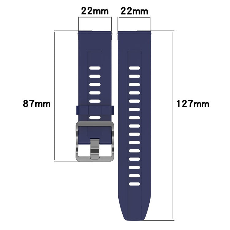 For Xiaomi Watch S4 Sport Silicone Watch Strap 22mm Adjustable Wrist Band - White