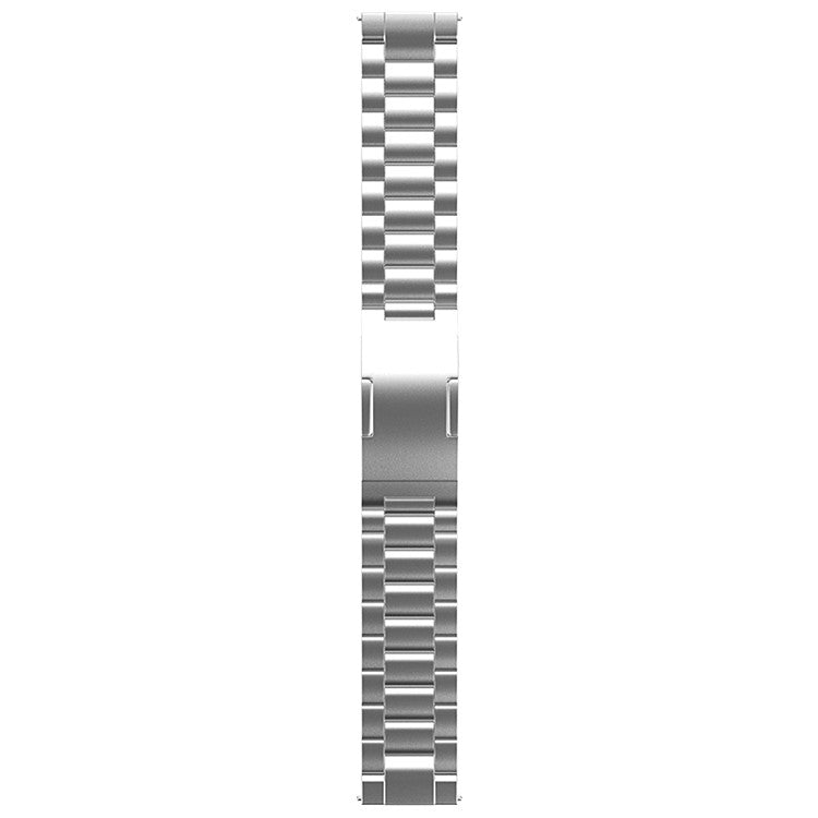 For Huawei Watch GT 4 46mm / GT 3 46mm / GT 2 46mm Titanium Alloy Watch Band 22mm 3-Bead Strap - Silver