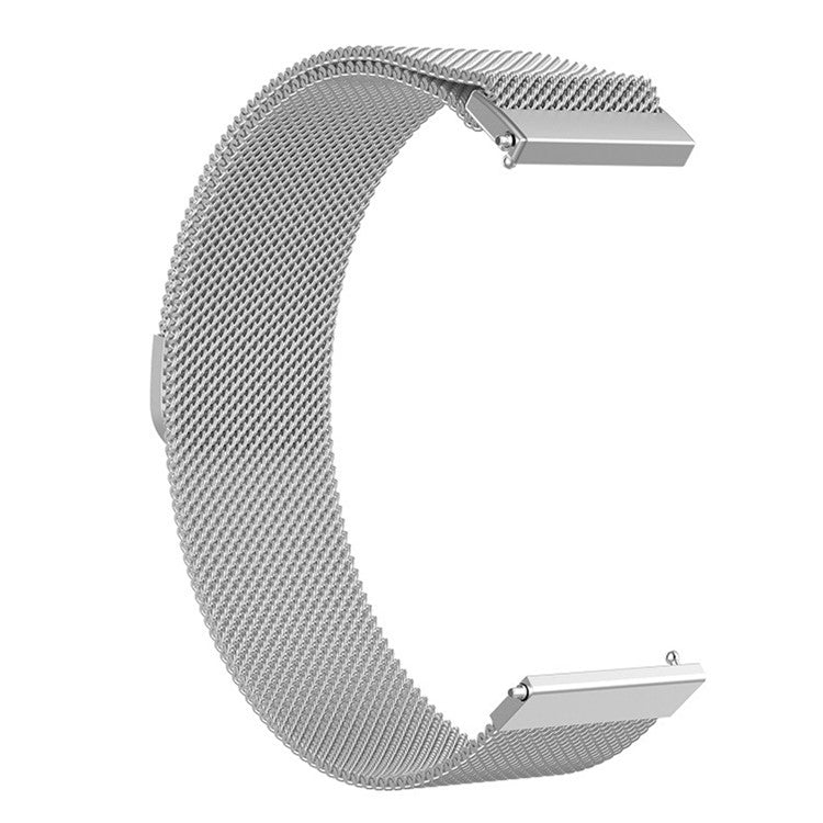 For Samsung Galaxy Watch7 44mm / 40mm Magnetic Watch Strap Stainless Steel Milanese Wrist Band - Silver