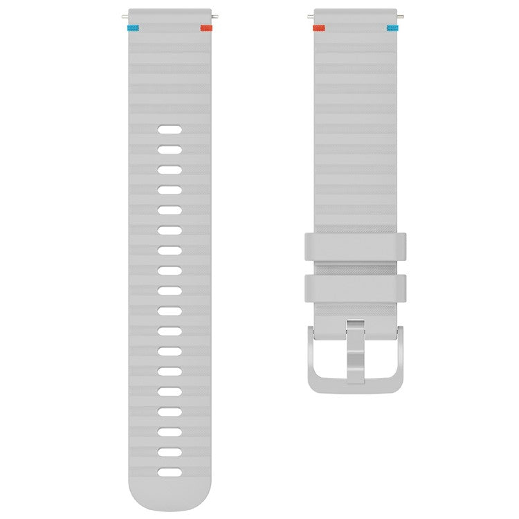 For Samsung Galaxy Watch3 45mm / Galaxy Watch 46mm / Huawei Watch GT 4 46mm Universal 22mm Silicone Watch Strap - Grey