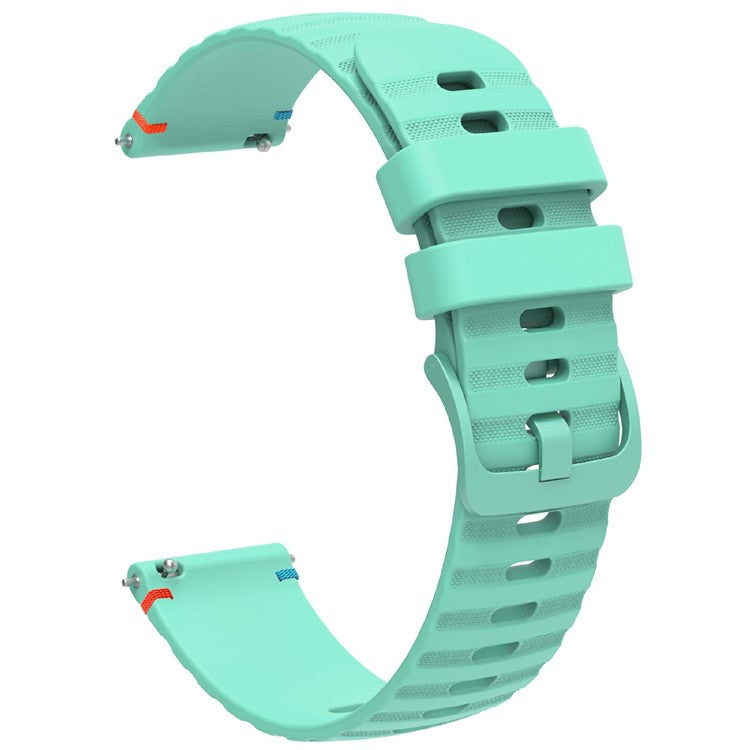 For Samsung Galaxy Watch3 45mm / Galaxy Watch 46mm / Huawei Watch GT 4 46mm Universal 22mm Silicone Watch Strap - Teal Green