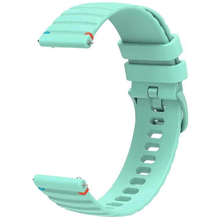 For Samsung Galaxy Watch3 45mm / Galaxy Watch 46mm / Huawei Watch GT 4 46mm Universal 22mm Silicone Watch Strap - Teal Green