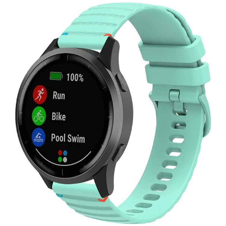 For Samsung Galaxy Watch3 45mm / Galaxy Watch 46mm / Huawei Watch GT 4 46mm Universal 22mm Silicone Watch Strap - Teal Green