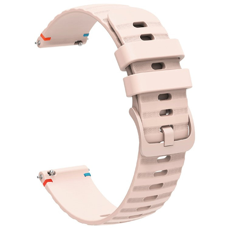 For Samsung Galaxy Watch3 45mm / Galaxy Watch 46mm / Huawei Watch GT 4 46mm Universal 22mm Silicone Watch Strap - Rose Pink