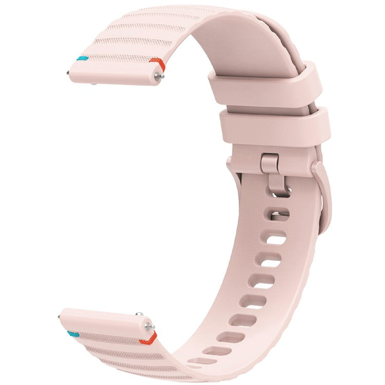 For Samsung Galaxy Watch3 45mm / Galaxy Watch 46mm / Huawei Watch GT 4 46mm Universal 22mm Silicone Watch Strap - Rose Pink