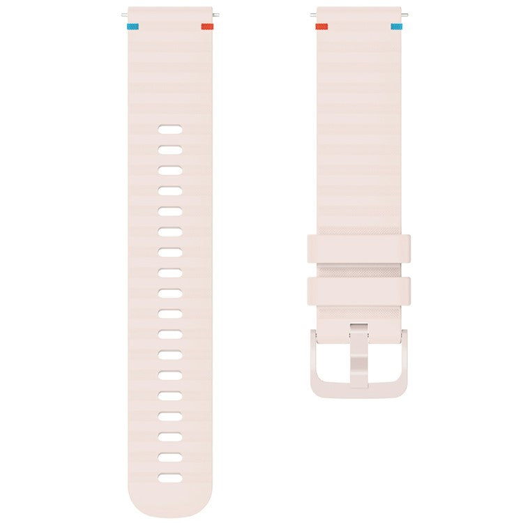 For Huawei Watch GT 4 41mm / Garmin Venu 3S / Garmin Forerunner 265S Universal 18mm Silicone Watch Strap - Rose Pink