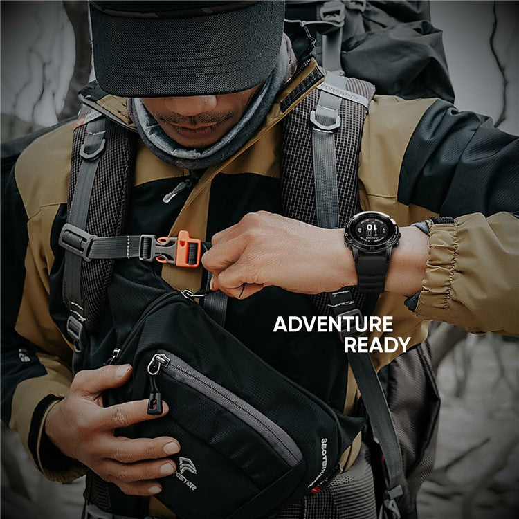 Silicone Strap for Garmin Fenix 7X Pro / Fenix 7X Quickfit 26mm Replacement Watch Band - White