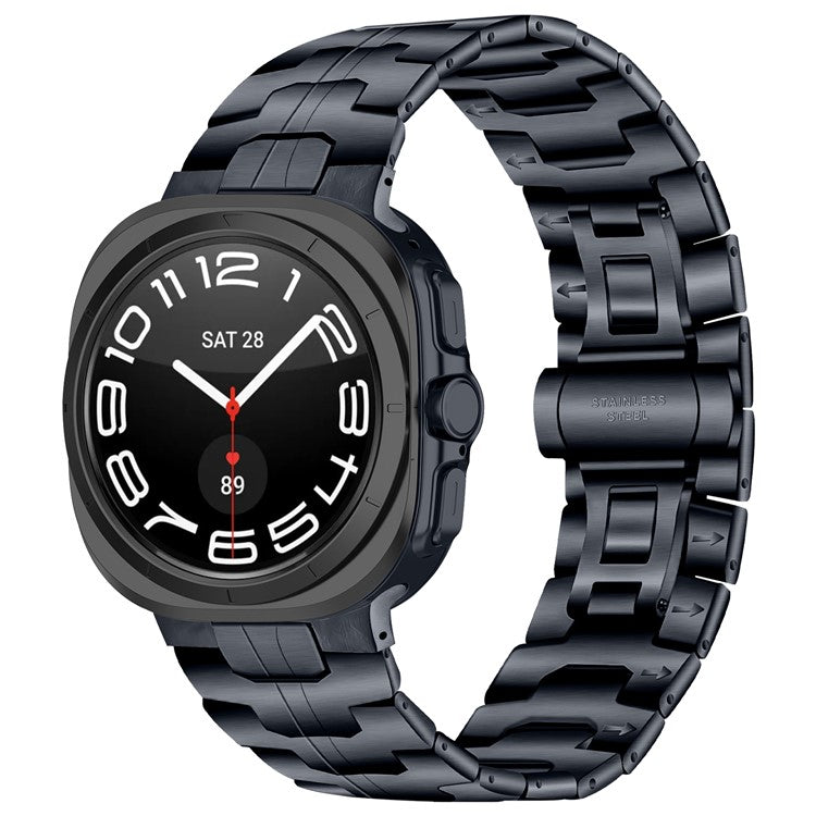 For Samsung Galaxy Watch Ultra 47mm Replacement Strap Stainless Steel Smart Watch Band, Grey