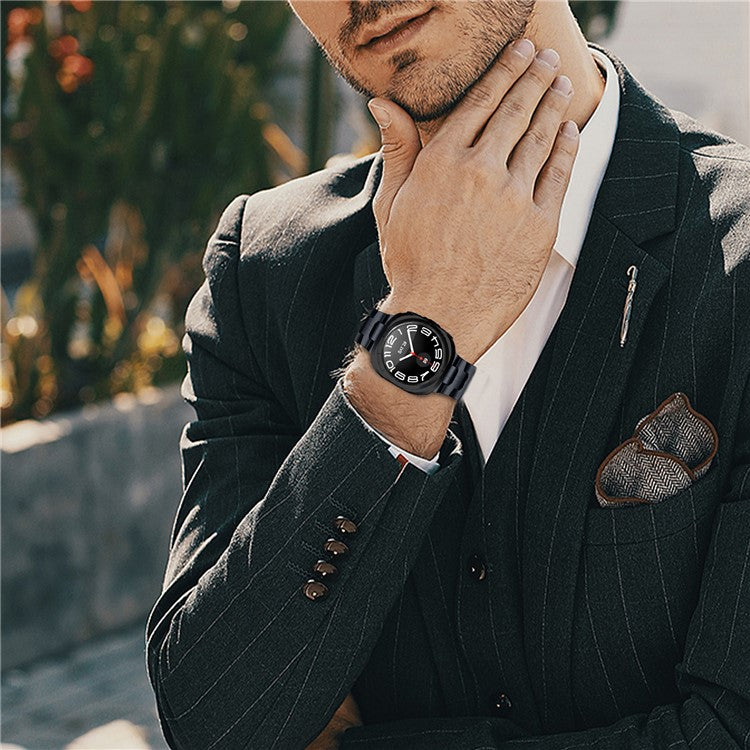 For Samsung Galaxy Watch Ultra 47mm Replacement Strap Stainless Steel Smart Watch Band, Grey