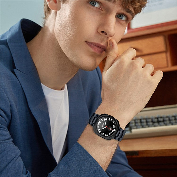 For Samsung Galaxy Watch Ultra 47mm Replacement Strap Stainless Steel Smart Watch Band, Grey