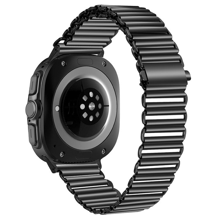 For Samsung Galaxy Watch Ultra 47mm Replacement Strap Stainless Steel Smart Watch Band - Black