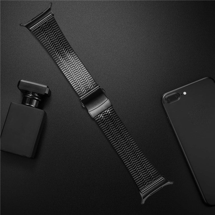 For Samsung Galaxy Watch Ultra 47mm Replacement Strap 5-Bead Stainless Steel Smart Watch Band, Black