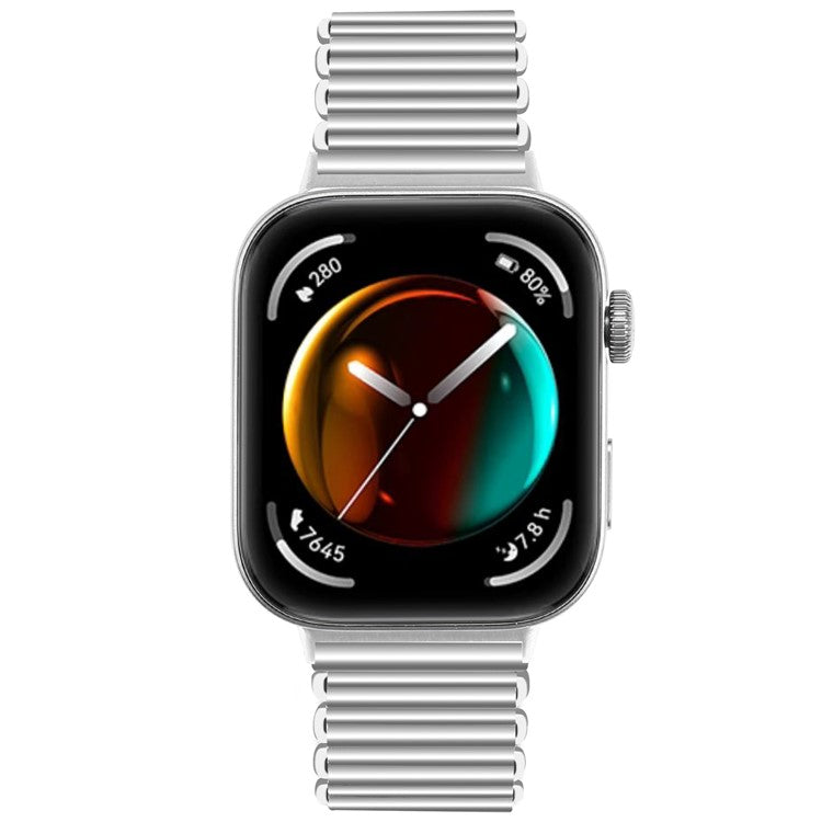 For Huawei Watch Fit 3 Replacement Strap Stainless Steel Smart Watch Band - Silver