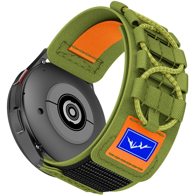 Universal 22mm Strap for Samsung Galaxy Watch3 45mm / Galaxy Watch 46mm / Huawei Watch Ultimate Design Nylon Watch Band - Green