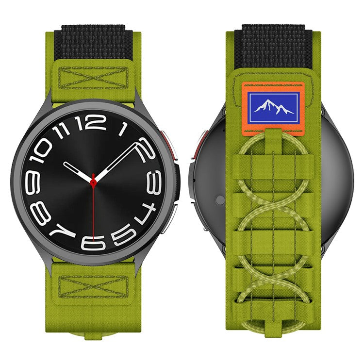 Universal 22mm Strap for Samsung Galaxy Watch3 45mm / Galaxy Watch 46mm / Huawei Watch Ultimate Design Nylon Watch Band - Green